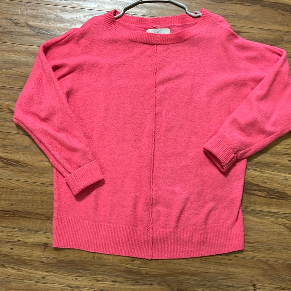 Pink Sweater From Loft Size Medium